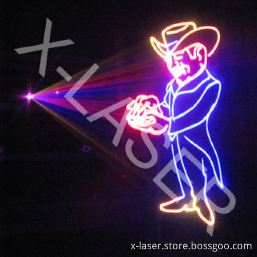2W RGB Full Color Animation Laser Light